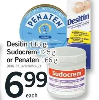 Fortinos Desitin sudocrem or penaten offer