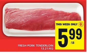 Food Basics Fresh pork tenderloin offer