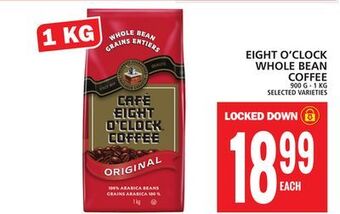 Food Basics Eight o'clock whole bean coffee offer