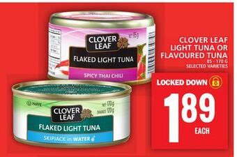 Food Basics Clover leaf light tuna or flavoured tuna offer