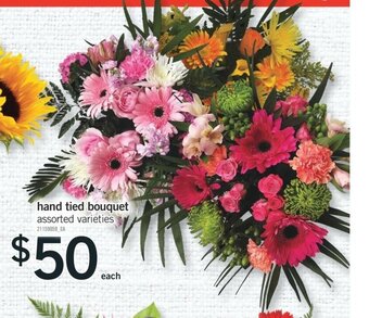 Fortinos Hand tied bouquet offer
