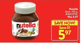 Walmart Nutella offer