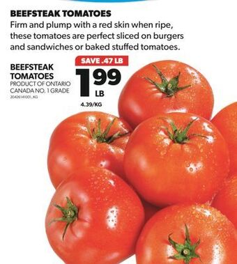 Real Canadian Superstore Beefsteak tomatoes offer