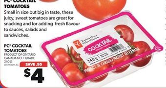 Real Canadian Superstore Pc® cocktail tomatoes, 340 g offer