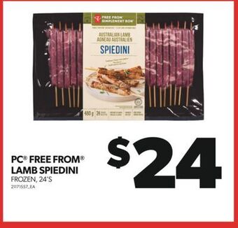 Real Canadian Superstore Pc® free from® lamb spiedini, 24's offer