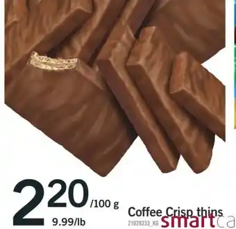 Fortinos Coffee crisp thins offer