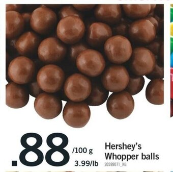 Fortinos Hershey's whopper balls offer