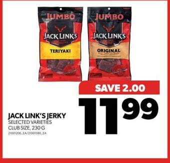 Real Canadian Superstore Jack link's jerky, 230 g offer