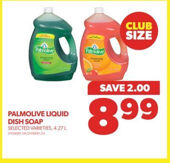 Real Canadian Superstore Palmolive liquid dish soap, 4.27 l offer