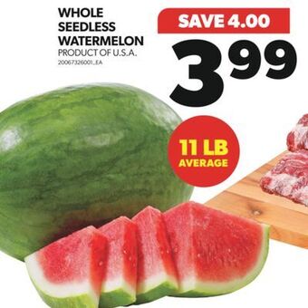 Real Canadian Superstore Whole seedless watermelon, 11 lb average offer