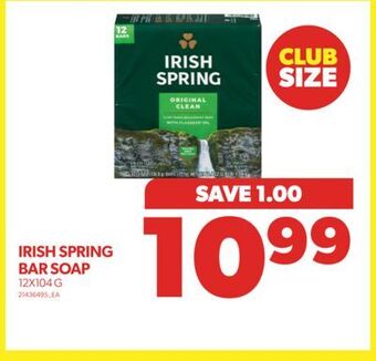 Real Canadian Superstore Irish spring bar soap, 12x104 g offer