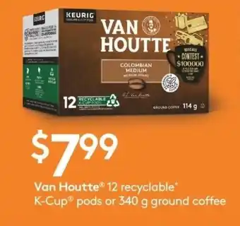 Fortinos Van houtte 12 recyclable k-cup offer