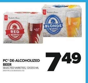 Real Canadian Superstore Pc® de-alcoholized beer, 12x355 ml offer