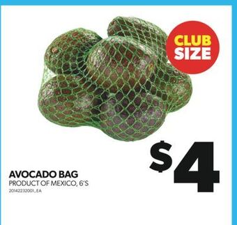 Real Canadian Superstore Avocado bag, 6's offer