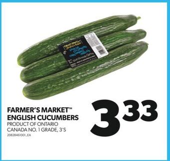 Real Canadian Superstore Farmer's market™ english cucumbers, 3's offer