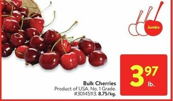 Walmart Bulk Cherries offer