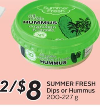 Sobeys Summer fresh dips or hummus offer