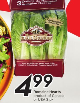 Sobeys Romaine hearts offer