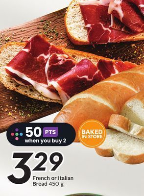 Sobeys French or italian bread offer