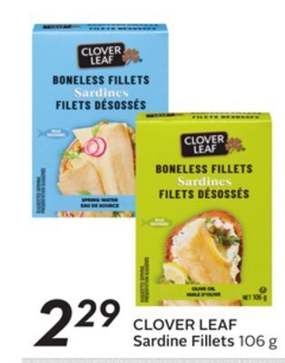 Sobeys Clover leaf sardine fillets offer