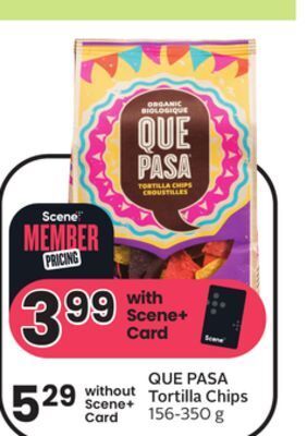 Sobeys Que pasa tortilla chips offer