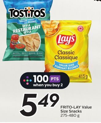 Sobeys Frito-lay value size snacks offer