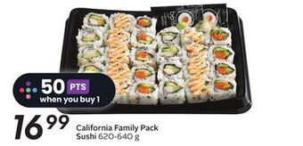 Sobeys California family pack sushi offer