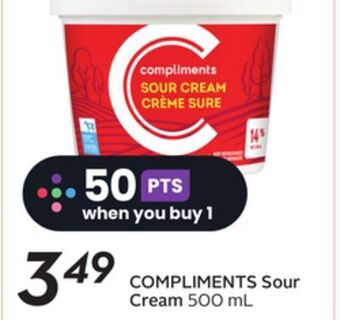 Sobeys Compliments sour cream offer