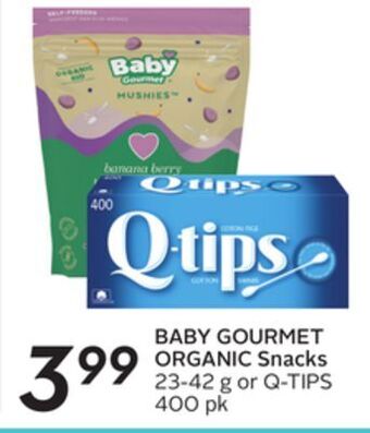 Sobeys Baby gourmet organic snacks offer