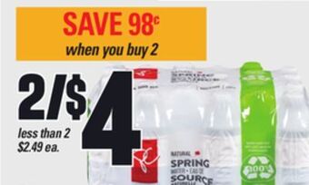 Independent Grocer Pc® natural spring water, 24x500 ml offer