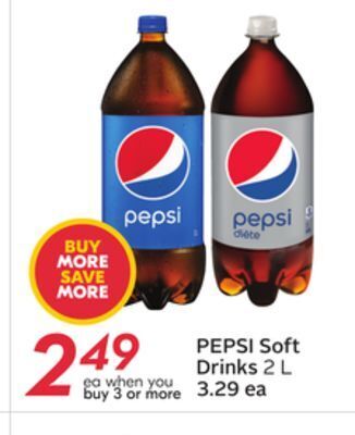 Sobeys Pepsi soft drinks offer