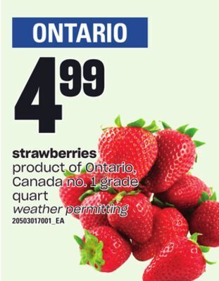 Independent Grocer Strawberries, quart offer