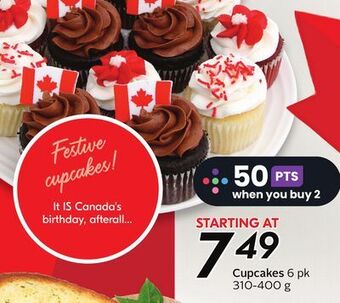 Sobeys Cupcakes offer
