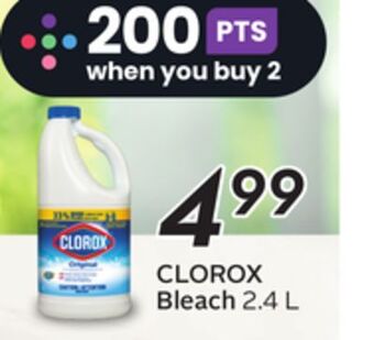 Sobeys Clorox bleach offer