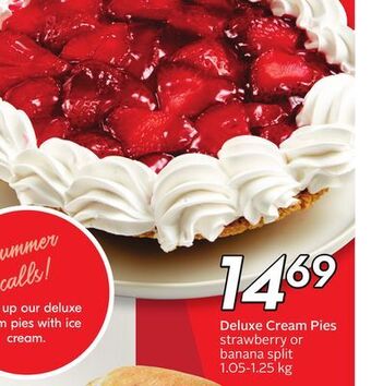 Sobeys Deluxe cream pies offer