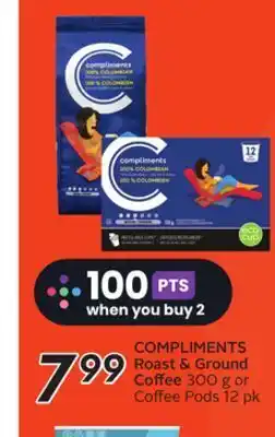 Sobeys Compliments roast & ground coffee offer