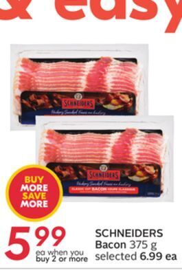 Sobeys Schneiders bacon offer