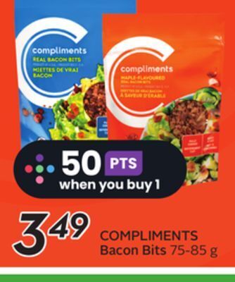 Sobeys Compliments bacon bits offer