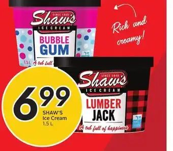 Sobeys Shaw's ice cream offer