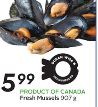 Sobeys Fresh mussels offer