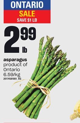 Independent Grocer Asparagus offer