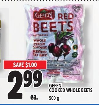 Metro Gefen cooked whole beets offer