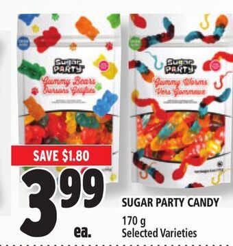 Metro Sugar party candy offer