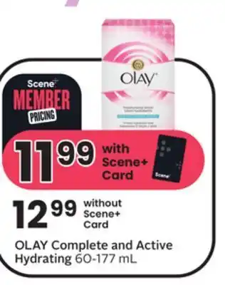 Sobeys Olay complete and active hydrating offer