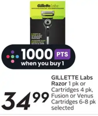 Sobeys Gillette labs razor offer
