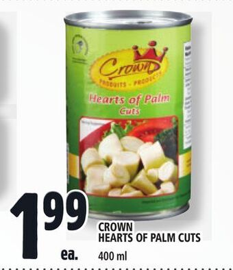 Metro Crown hearts of palm cuts offer