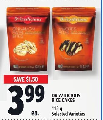 Metro Drizzilicious rice cakes offer