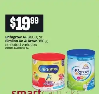 Zehrs Markets Enfagrow A+ similac go & grow offer