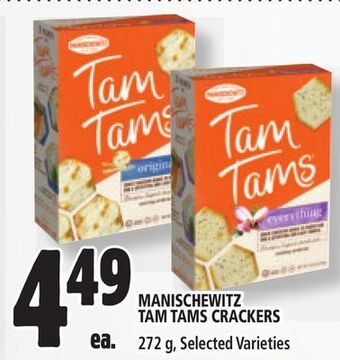 Metro Manischewitz tam tams crackers offer