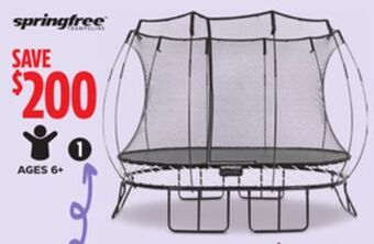 Canadian Tire Springfree 8 x 11' oval trampoline and enclosure offer